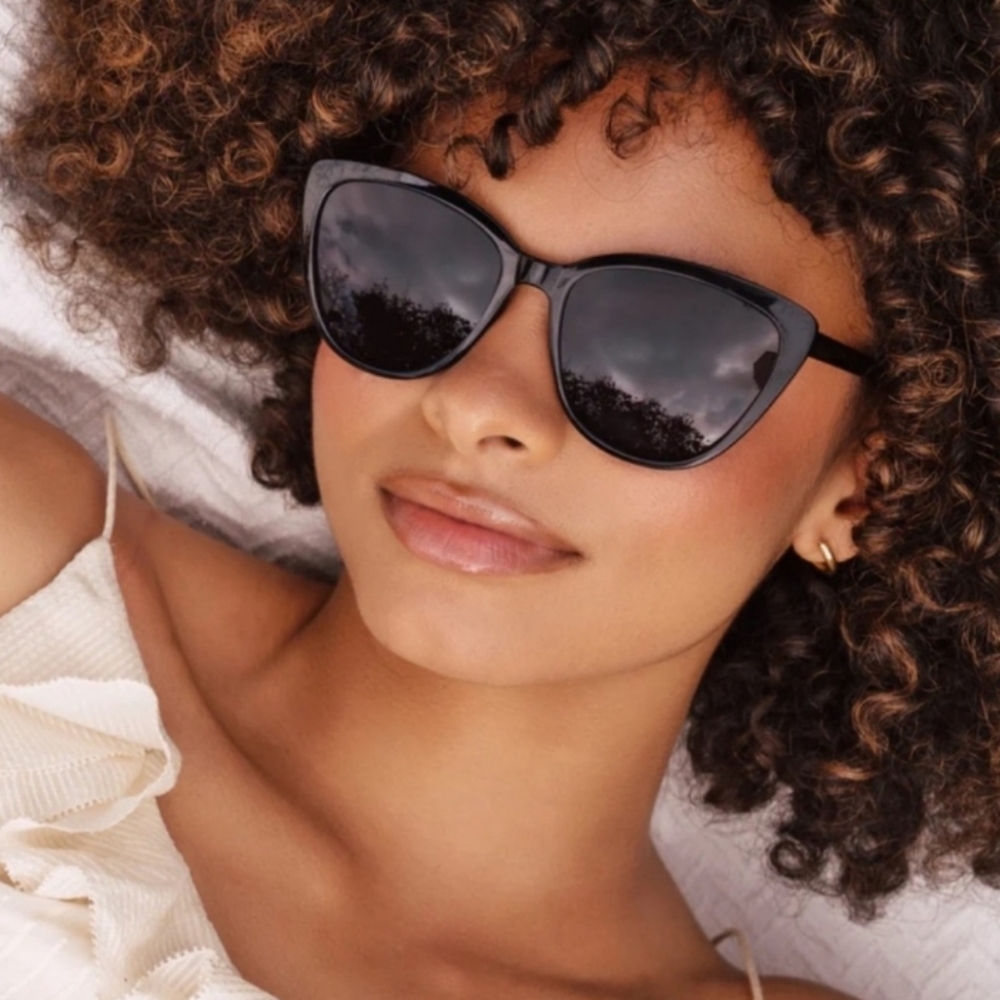 👓Rachel Zoe | Nina Sunglasses   | Black | 56-18-143